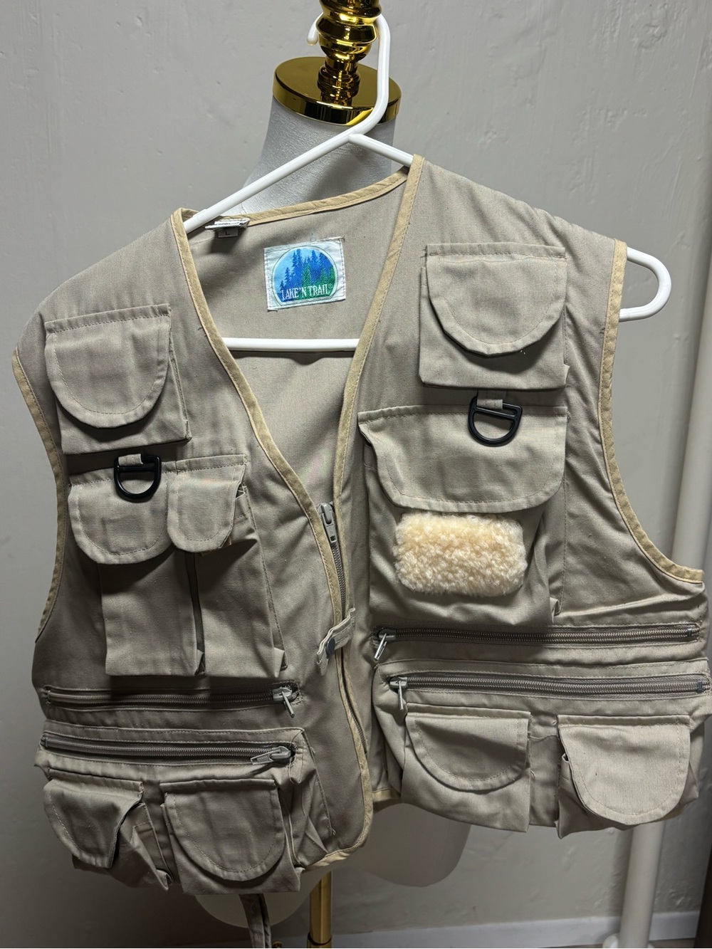 Men's Tan Outdoor Utility Vest
